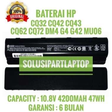 Baterai HP Compaq CQ42 CQ43 430 431 CQ56 CQ32 G42 DM4 black ORI