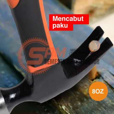 Xander Palu Kambing Fiber Gagang Karet Anti Slip Baja Berkualitas 8 OZ