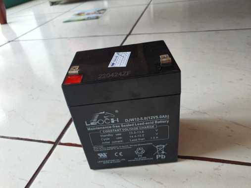 AKI KERING UPS LEOCH Battery 12V 5AH /12V 4ah/12V 4.5ah/12V 5ah BATERAI UPS BERKUALITAS ORIGINAL AWE