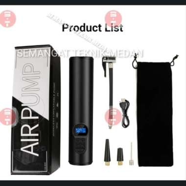 CORDLESS WIRELESS AIR PUMP KOMPRESOR ANGIN MINI POMPA BAN AUTO SALTBOX