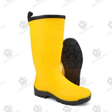 Sepatu Boot Tinggi Forte Tokyo Kuning Anti Air Lentur Nyaman Ringan Lokal Karet Konstruksi 39