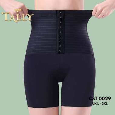 TALLY Celana Korset Wanita Extra Shapping Ada Kait Bahan Nilon Seamless Fit to L - 3XL Corset Elasti