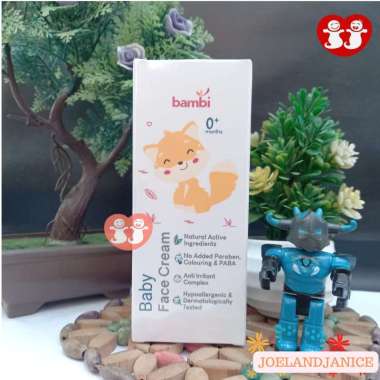 Bambi Baby Face Cream 50ml | Krim Wajah Bayi Kulit Normal - Sensitif | Lotion Pelembab Perawatan Waj