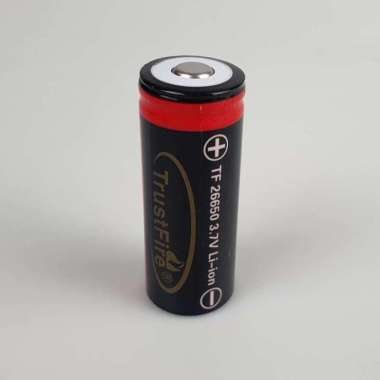 TrustFire Baterai Rechargeable 26650 Li-Ion 3.7V 5000mAh Hitam