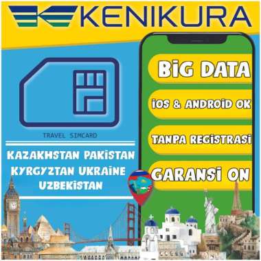 Sim Card Kazakhstan Kyrgyztan Pakistan Ukraine Uzbekistan internet paket data simcard kartu Ukraina