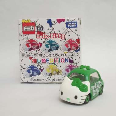 Tomica dream hello Kitty collection Kuji Car Diecast mobil Koleksi Hello kitty Hijau