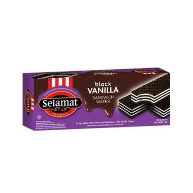 SELAMAT WAFER BLACK VANILLA 145GR