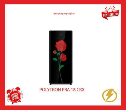 KULKAS POLYTRON 1 PINTU BELLEZA VARIA 180 LITER 75 WATT - PRA 18 CRX