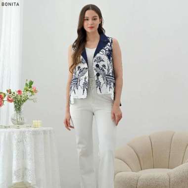 Evercloth Bonita Outer Blazer Batik Wanita Outer Wanita Luaran Batik L
