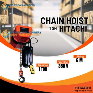 Hoist 1 TON Chain hoist Electric 1 TON Hitachi 3 Phase 6 Meter