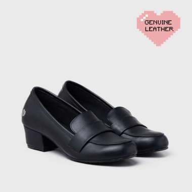 Adorableprojects - Grezzly Heels Genuine Leather Black - Sepatu Kulit 38