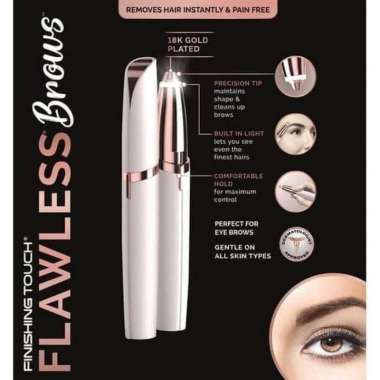 Alat Cukur Alis Elektrik Pencukuran Bulu Eyebrow Trimmer Portable Alat Cukuran Flawless Brown Cukura