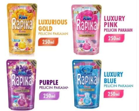 Rapika Pelicin Pakaian Biang 5In1 250mL Luxurious Gold