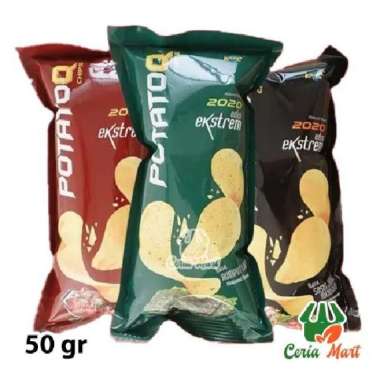 Keripik Kentang Kikoya Snack Potato Q 50g Seaweed Sosis Meksiko BBQ Sosis Meksiko