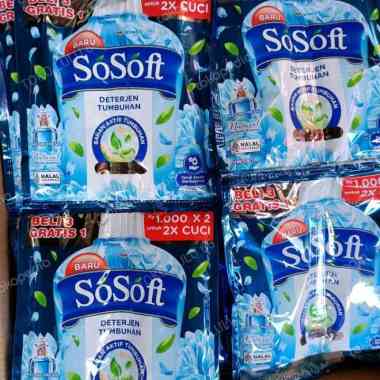 Sosoft deterjen cair sachet (16pch/1 lembar)