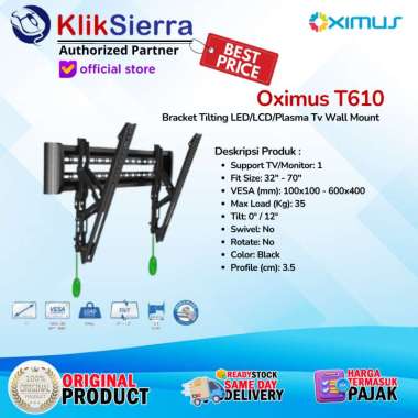 BRACKET TV Tilt LED LCD Monitor 32"-70" OXIMUS T610 Wall Mount