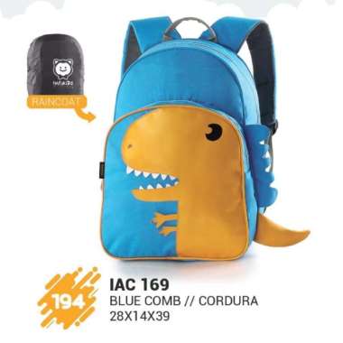 Tas Sekolah Dinosaurus Backpack Dinosaurus Tas Ransel Anak IAC 169