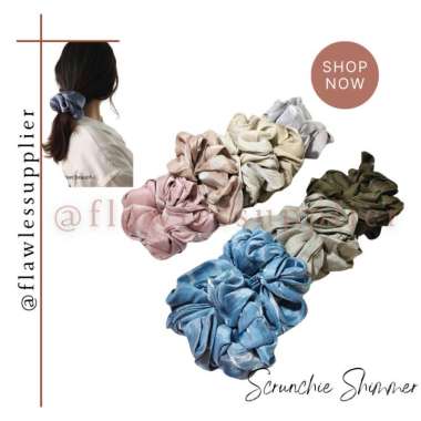 Scrunchie Shimmer Ikat Rambut Cepol / Cepol Hijab PREMIUM HIGH QUALITY / Scrunchie Cepol Rambut Anti
