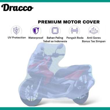 Cover Motor Honda ADV 160 Selimut Sarung Motor Transparan Tebal Ada Pengait Roda bonus tas simpan