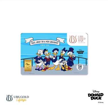 UBS Gold Logam Mulia Disney Donald Duck Gift Emas Asli