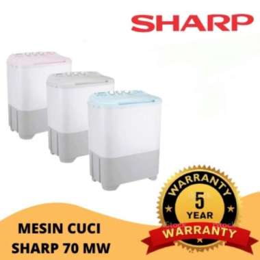 Mesin Cuci 2 tabung Sharp 7kg 70MW