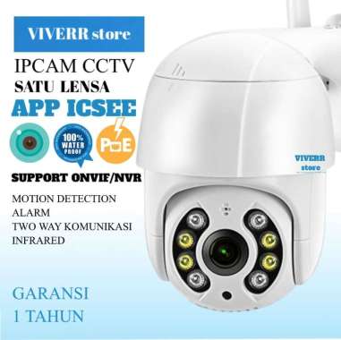 ICSEE Kamera Ipcam 8MP cctv oudoor Indoor cctv Rumah sistem keamanan wifi ip. MMC32GB+CCTV