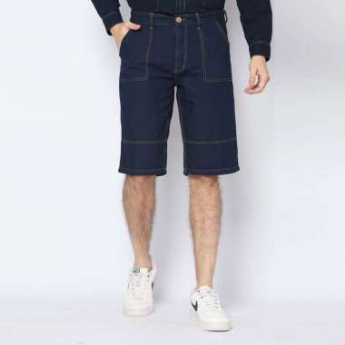 2nd RED Celana Pendek Skena Denim Chambay Biru Kehitaman 162401 XL