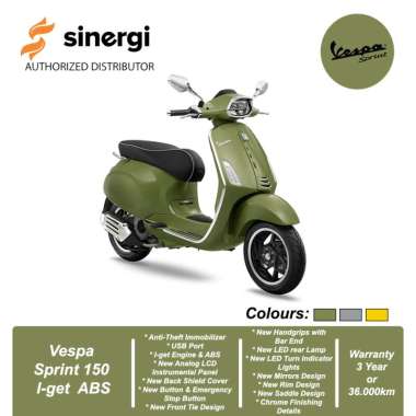 Vespa Sprint 150 I-get ABS [OFF THE ROAD] Sepeda Motor Green Tenace