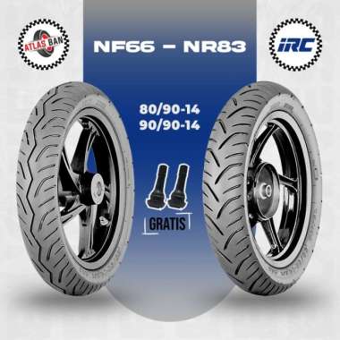Paket Ban Tubles Motor Matic IRC NF66 80/90 - NR83 90/90 Ring 14