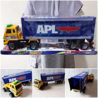 Mainan Truk Kontainer Besar Edukasi Miniatur Truck