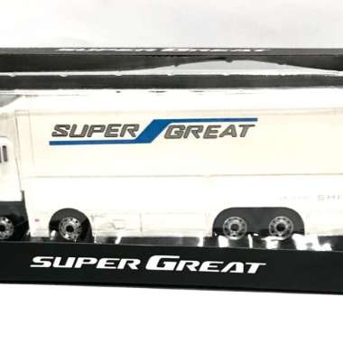 Miniatur Diecast Truck Mitsubishi Fuso Super Great skala 1:43 - Putih Putih