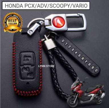 Cover Sarung Kunci Remote Kulit Motor Honda PCX ADV VARIO SCOOPY 2023 Terbaik