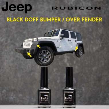 Cat Oles Mobil Black Doff Bumper Over Fender Jeep Rubicon Hitam Dof Terbaik