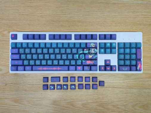 KEYCAPS HATSUNE MIKU ( Dark Theme ) XDA profile PBT dye sub