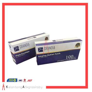 Amplop Kabinet Grandia Putih Polos Perekat Seal Pengaman