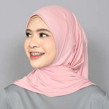 Zeea Hijab Pashmina Instan Hayfa F Aulia Sport Athesthetic Series pink