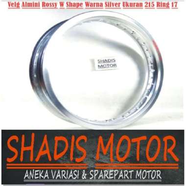 Velg Almini Rossy W Shape Ukuran 215 Ring 17 Warna Silver Velg Jari Jari Motor