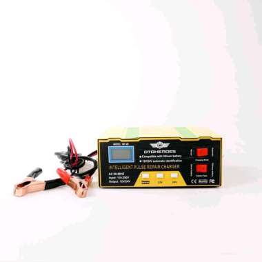 Cas Smart Charger Aki Mobil Battery 12V/24V 4-105AH Alat pengisian cerdas aki kering / aki basah