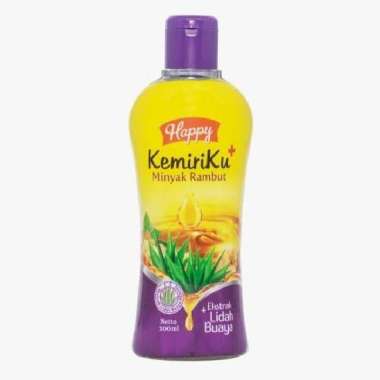 [ MS ] Happy Kemiriku Minyak Rambut 100ml Minyak Kemiri Minyak Rambut LIDAH BUAYA