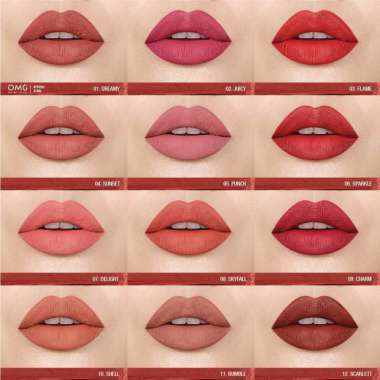 (PAKET USAHA) - (Ready 1-15) OMG Oh My Glam Lip Cream 11 Bumble