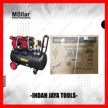 MOLLAR AC1550H2BP-R Kompresor Angin SILENT 2 HP 50 Liter Oilless Oiless Tanpa Oli Compressor Udara