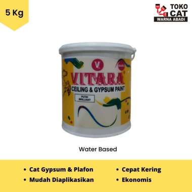 CAT GYPSUM DAN PLAFON VITARA 5 KG PUTIH METROPOLITAN