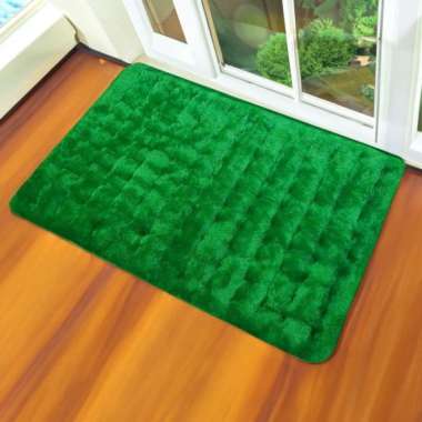 Kasur bulu tebal 180x80x8cm Super empuk/lembut/nyaman/murah LP KASUR+2BANTAL hijauBotol