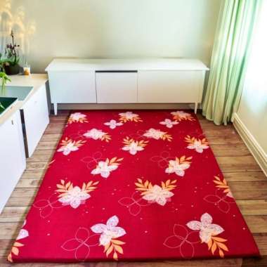 Kasur Busa ROYAL FOAM Lipat Tebal Motif Elegan Premium/karpet import LP 200x150x2cm