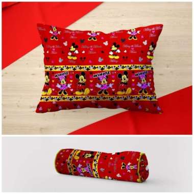 Sarung bantal tidur/sarung guling motif karakter LP HanyaSarban MickeyMouse