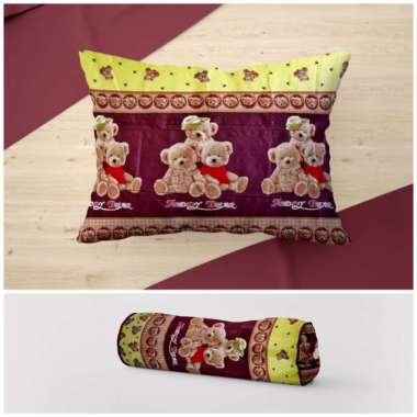 Sarung bantal tidur/sarung guling motif karakter LP HanyaSargul TeddyBear