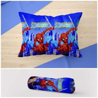 Sarung bantal tidur/sarung guling motif karakter LP HanyaSarban Spiderman