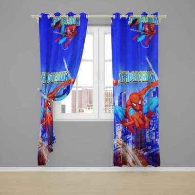 Gorden Jendela Gorden Anak anak karakter Tinggi 225cm Free Tali&hook LP L250XT225CM SPIDERMAN