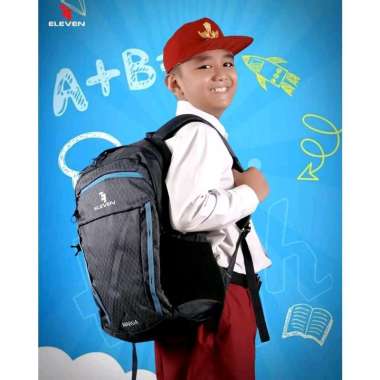 Eleven Tas ransel Backpack Marga Biru