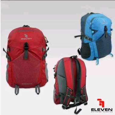 Eleven Tas ransel Backpack Rockies Hitam